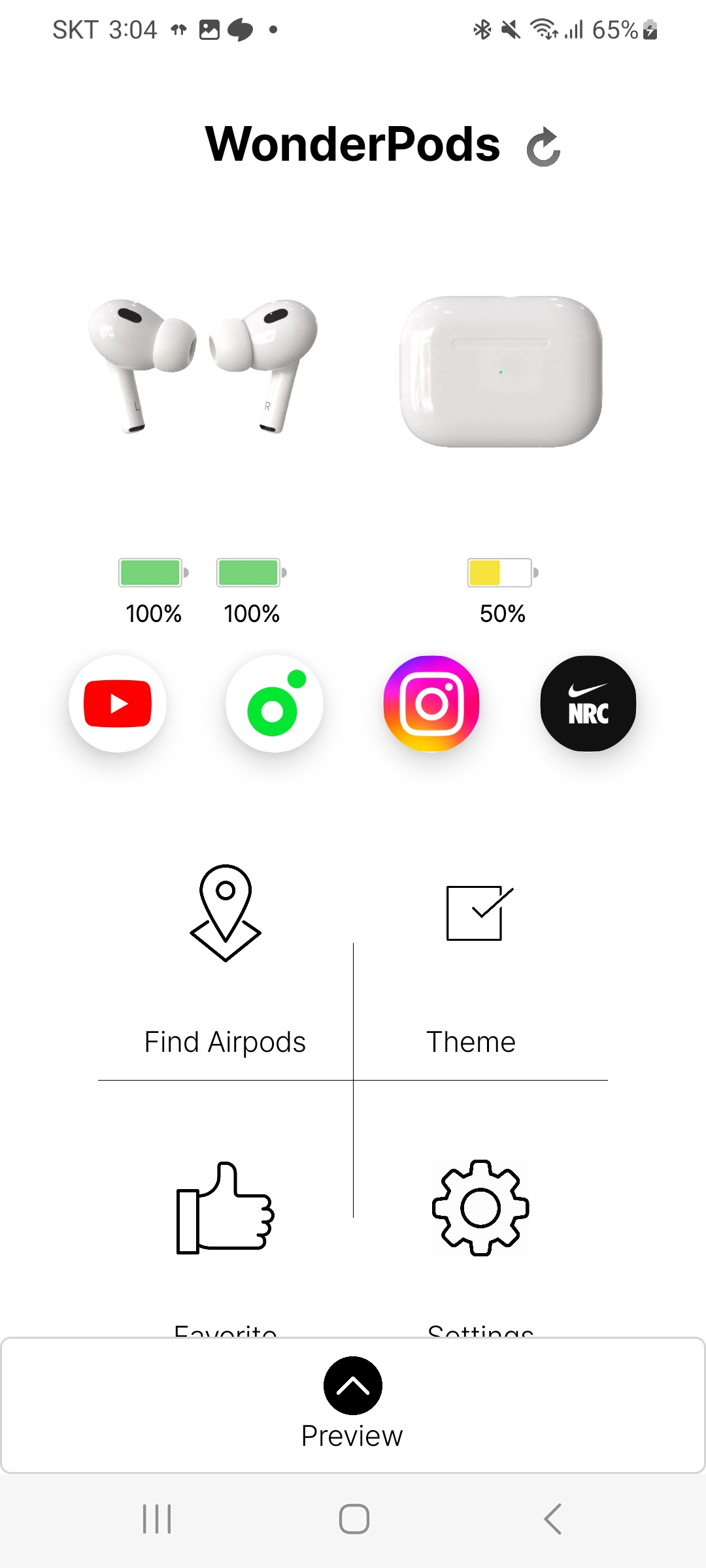 اسکرین شات برنامه WonderPods - airpods battery 3