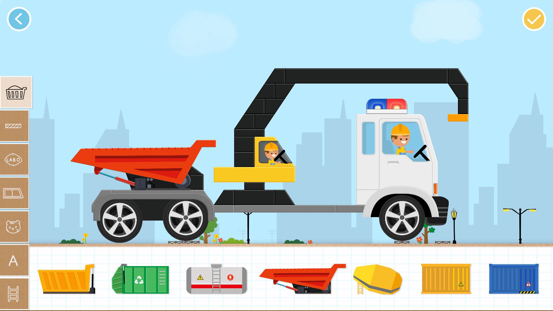 اسکرین شات 1 بازی Labo Brick Car 2 Game for Kids