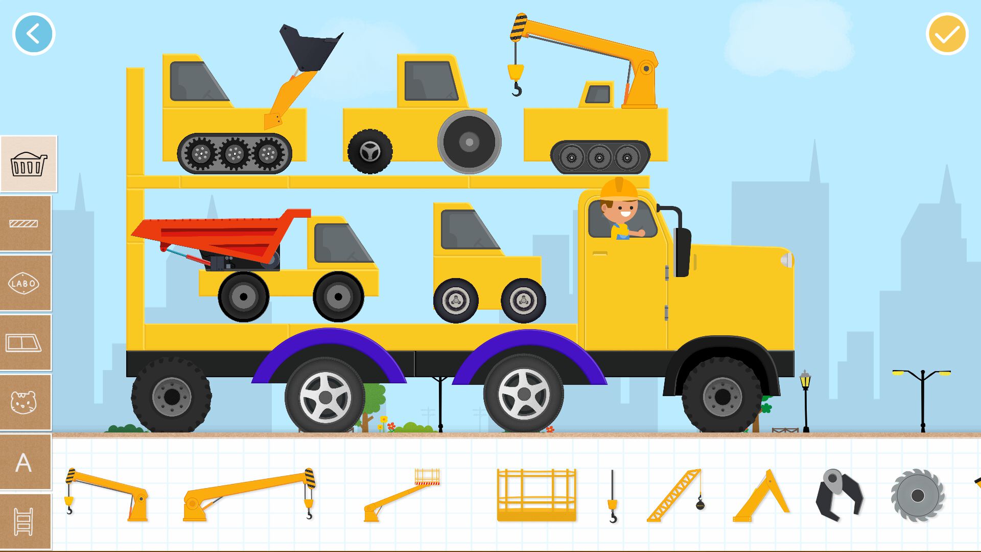 اسکرین شات 2 بازی Labo Brick Car 2 Game for Kids