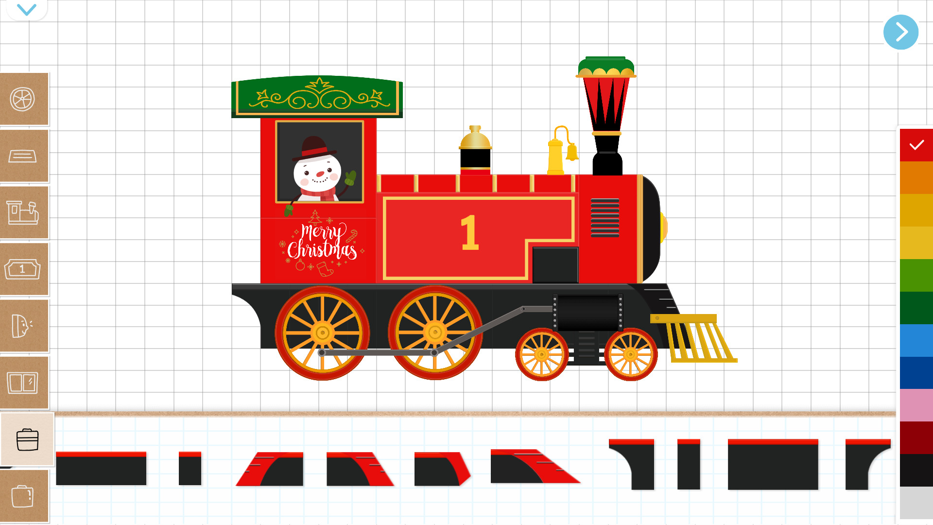 اسکرین شات 6 بازی Christmas Train Game For Kids