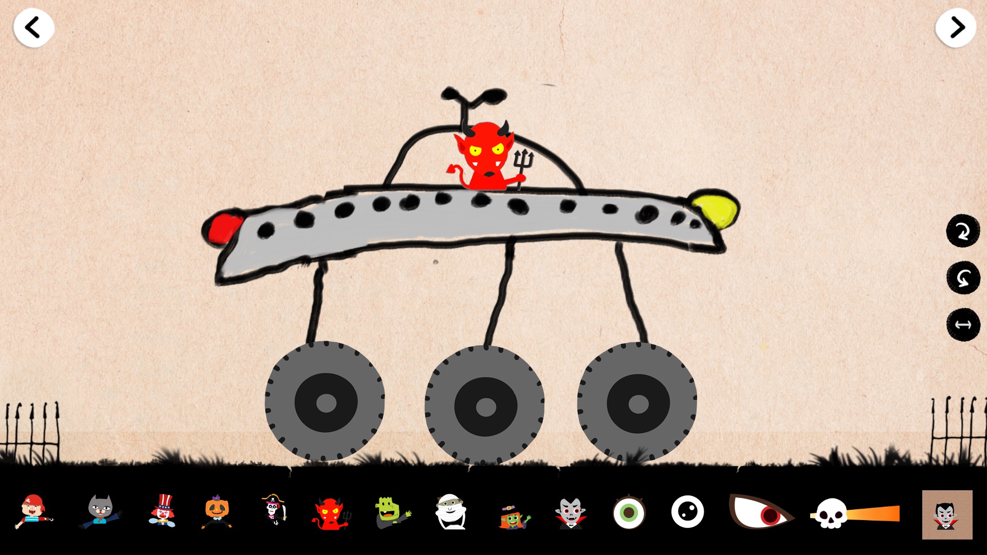 اسکرین شات 4 بازی Labo Halloween Car-Kids Game