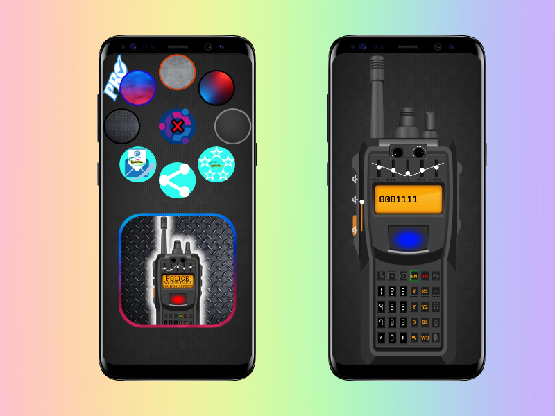 اسکرین شات 4 برنامه Police Walkie-Talkie Sounds