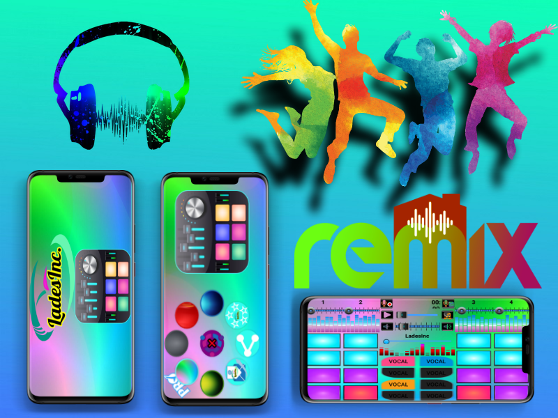 اسکرین شات 3 برنامه Remix Music Pad
