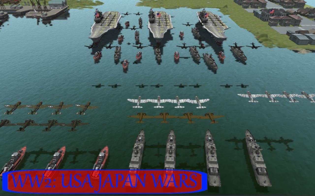 اسکرین شات 1 بازی World War II: USA & Japan Wars