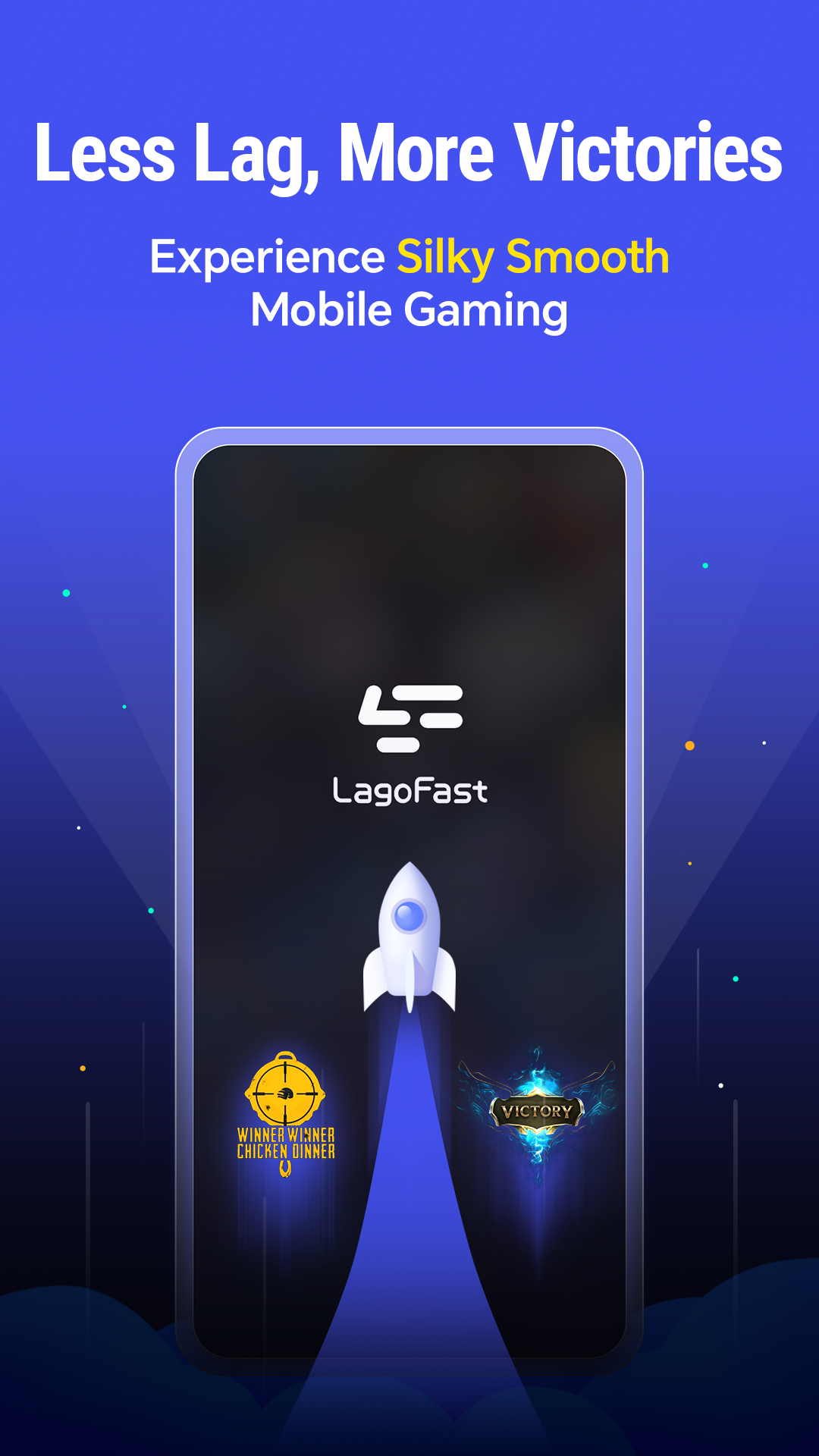 اسکرین شات 1 برنامه LagoFast Game Booster: Low Lag