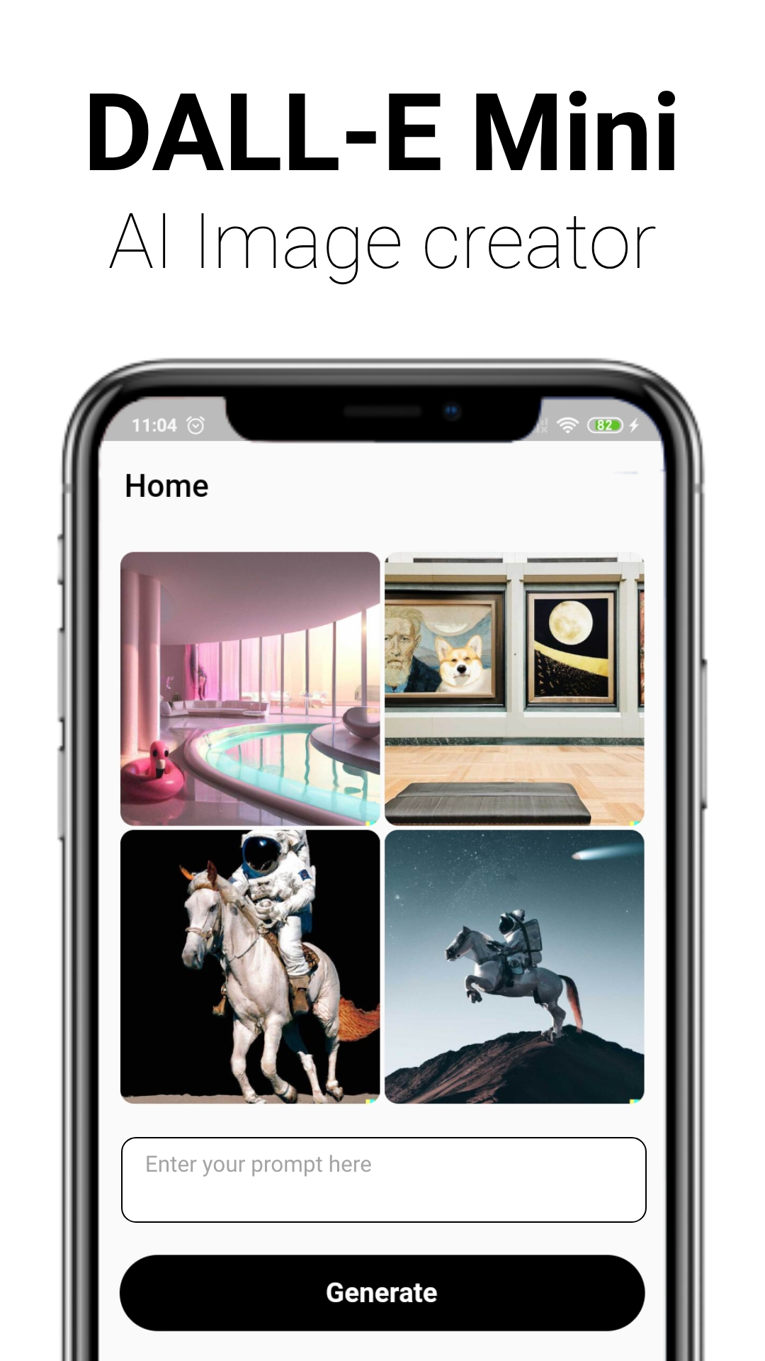 اسکرین شات 1 برنامه DALL-E : AI Image Generator