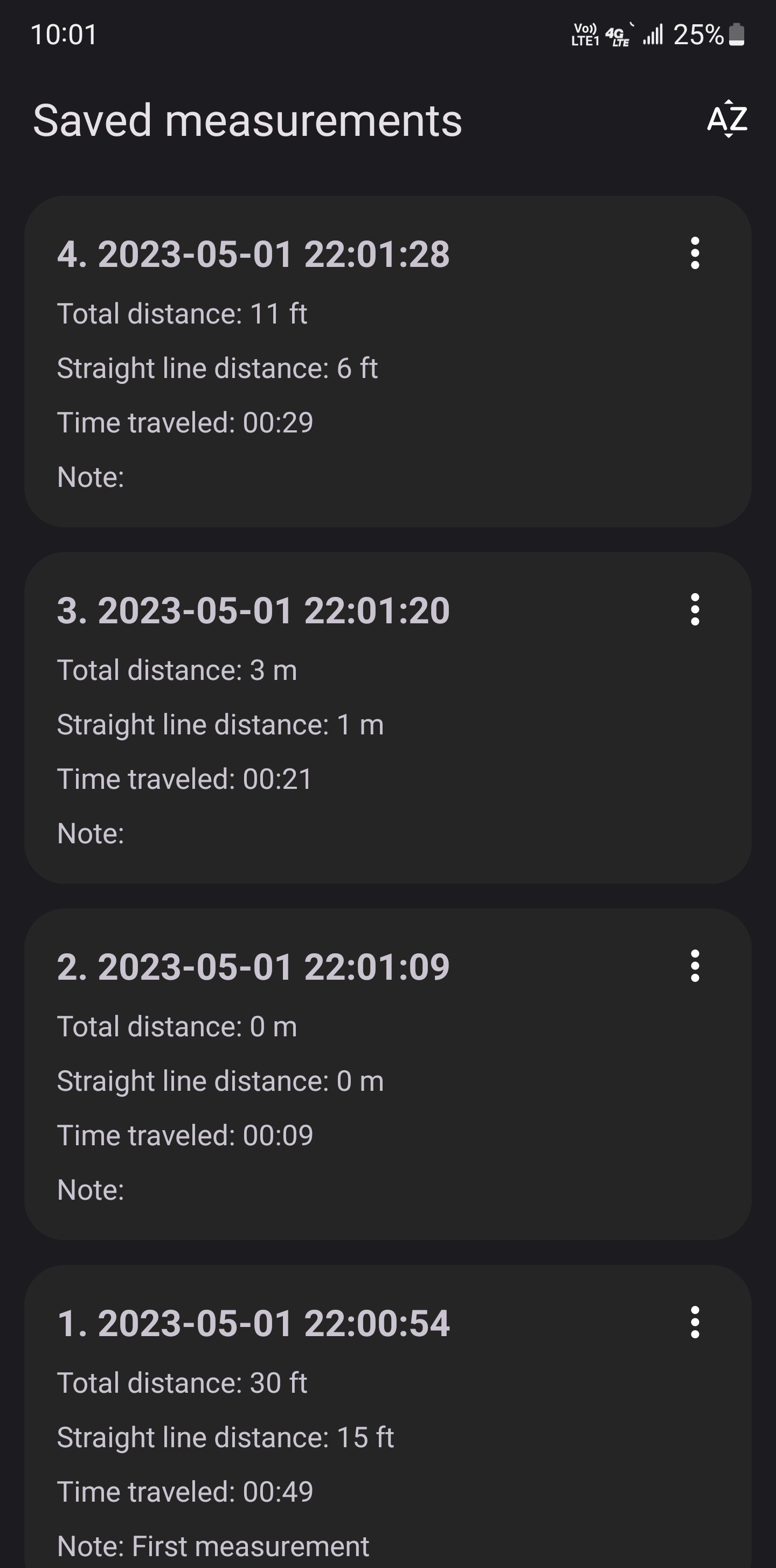 اسکرین شات 5 برنامه Distance meter