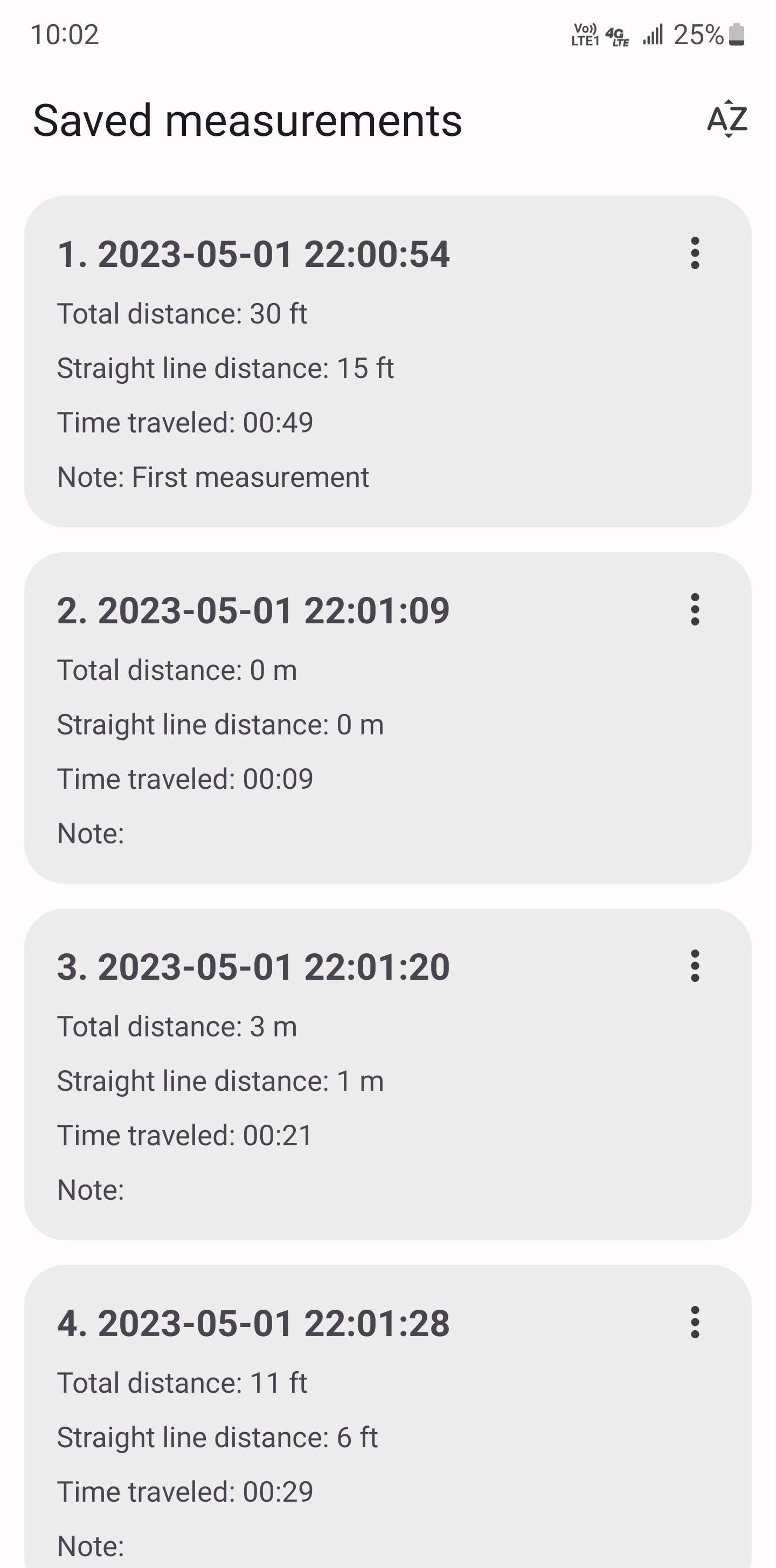 اسکرین شات 3 برنامه Distance meter