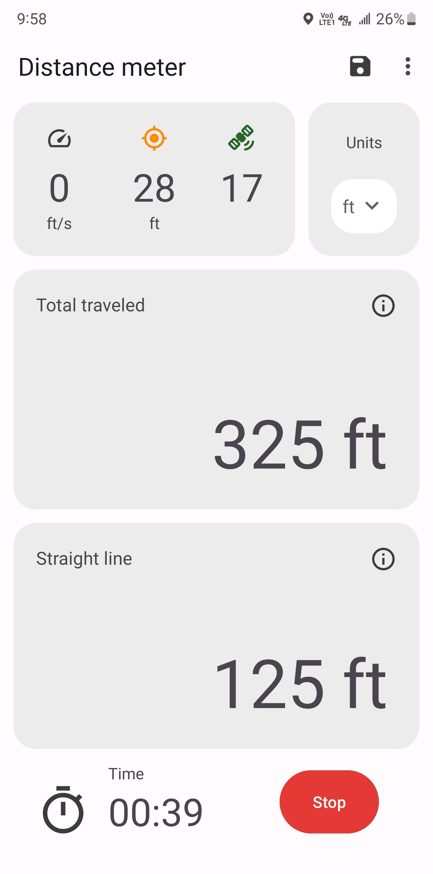 اسکرین شات 2 برنامه Distance meter