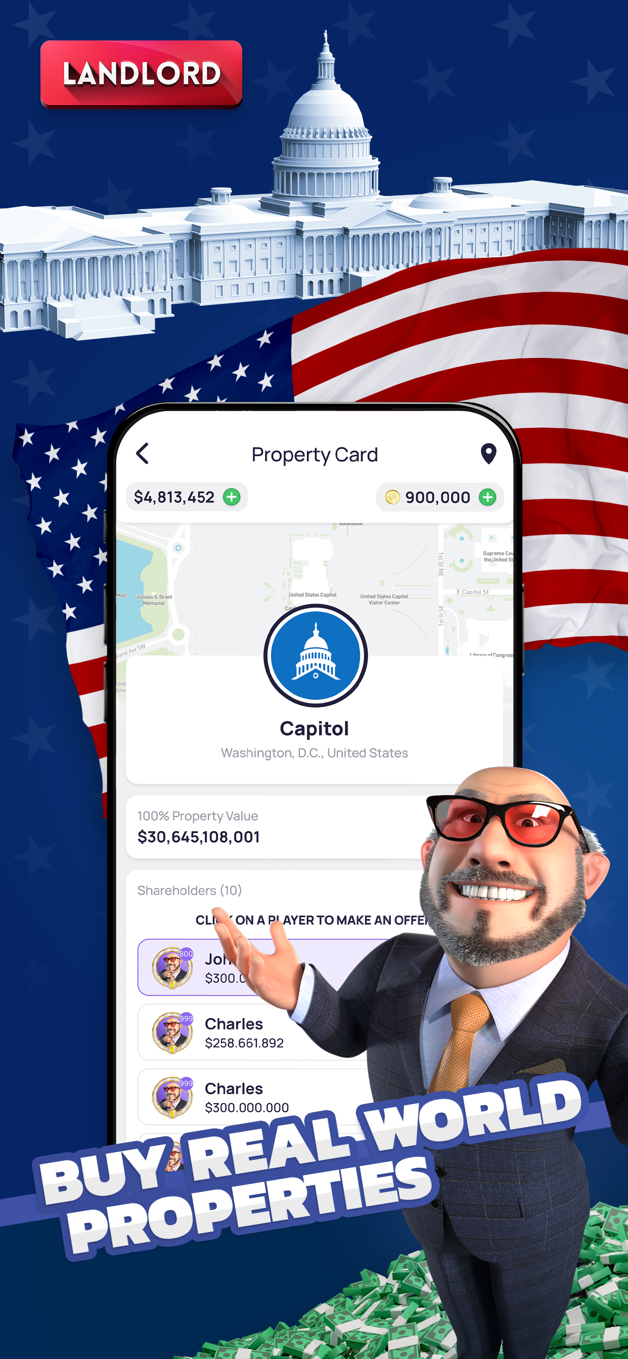اسکرین شات 1 بازی Landlord Tycoon: Own the World