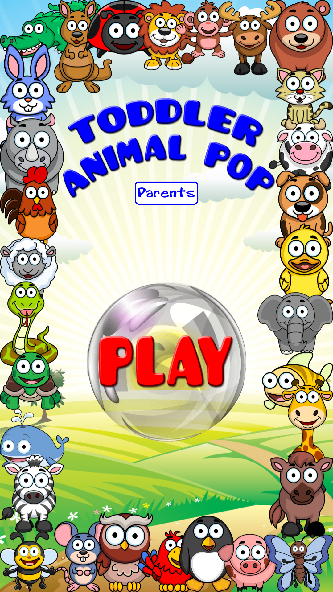 اسکرین شات 1 بازی Toddler Animal Pop