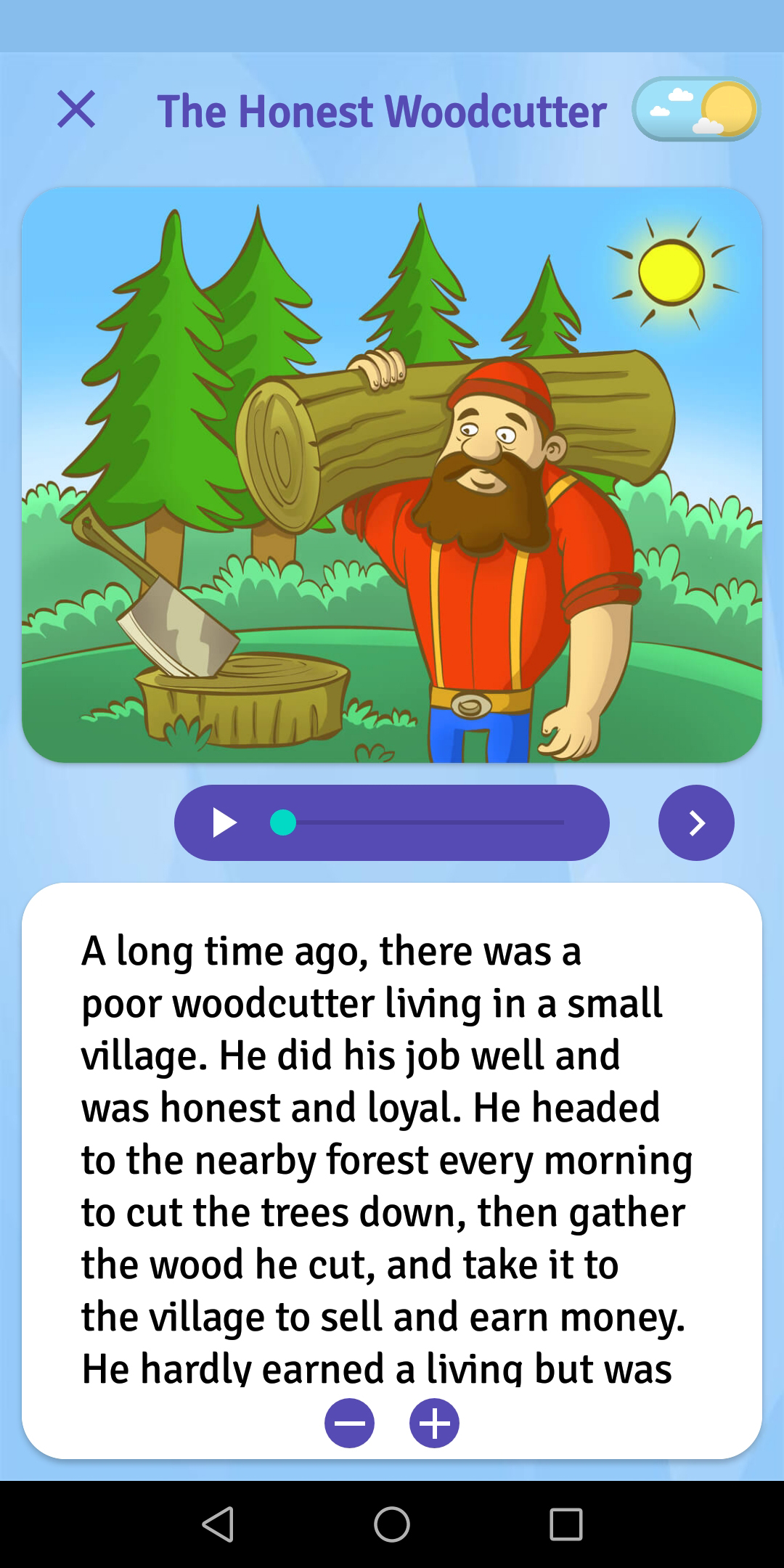 اسکرین شات 3 برنامه English Stories For Kids