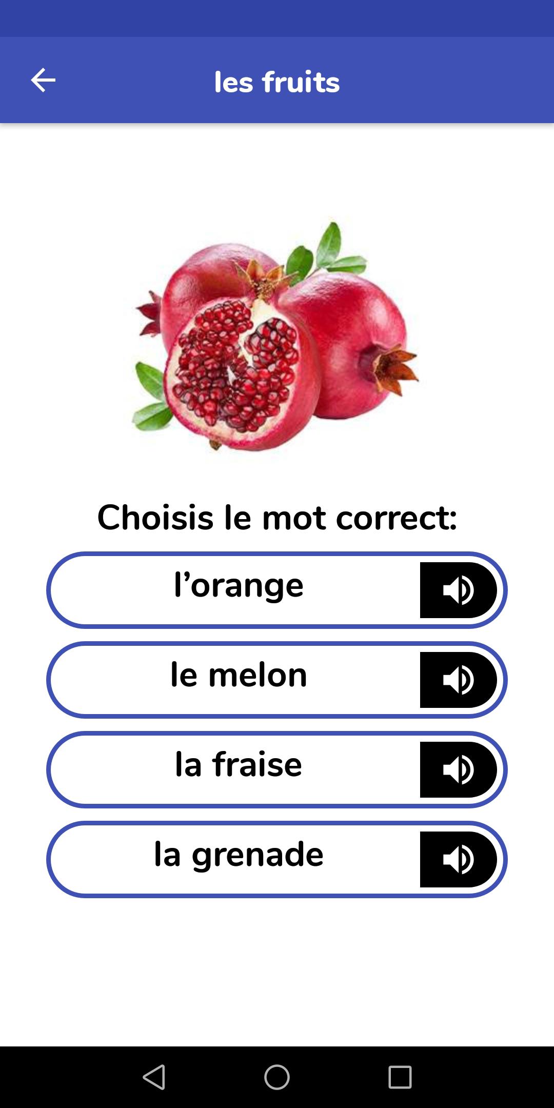 اسکرین شات 7 برنامه French For Kids