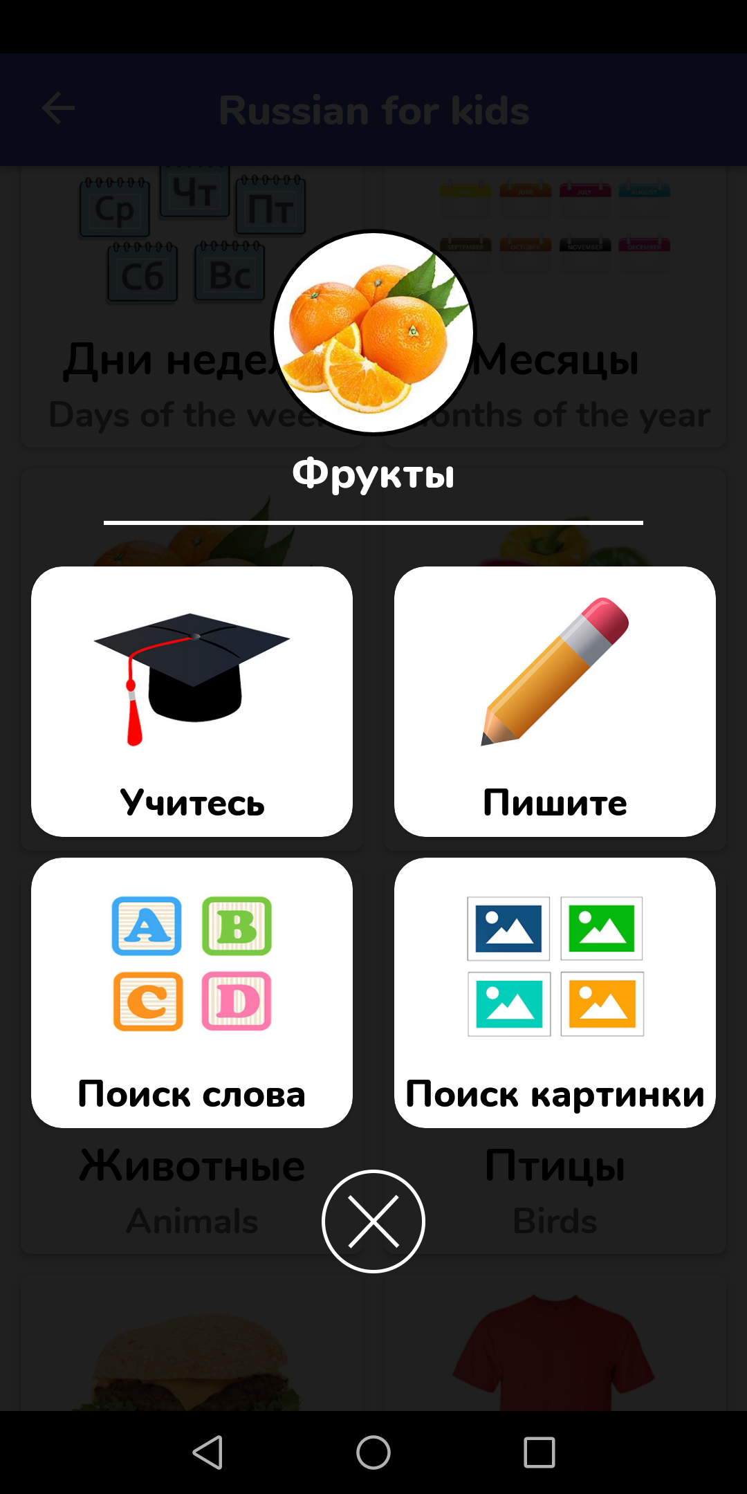 اسکرین شات 2 برنامه Russian For Kids
