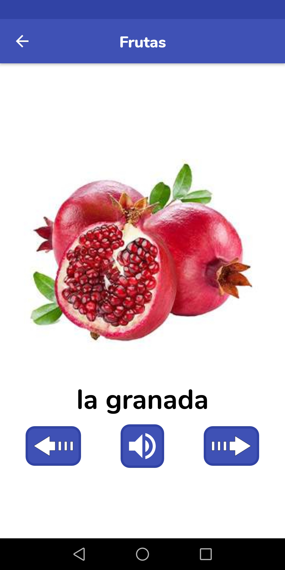 اسکرین شات 5 برنامه Spanish For Kids