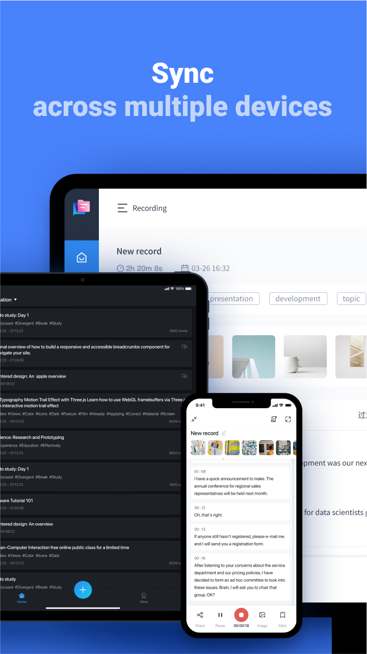 اسکرین شات 8 برنامه Notta-Transcribe Audio to Text