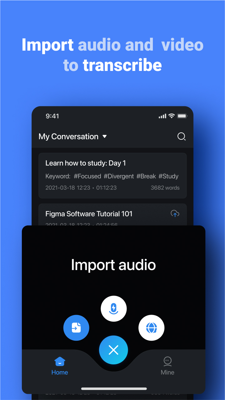 اسکرین شات 4 برنامه Notta-Transcribe Audio to Text