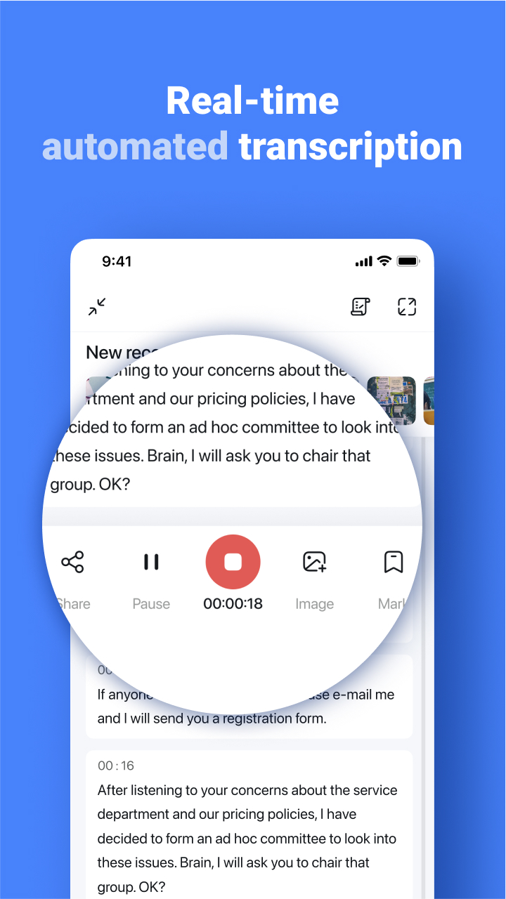 اسکرین شات 3 برنامه Notta-Transcribe Audio to Text