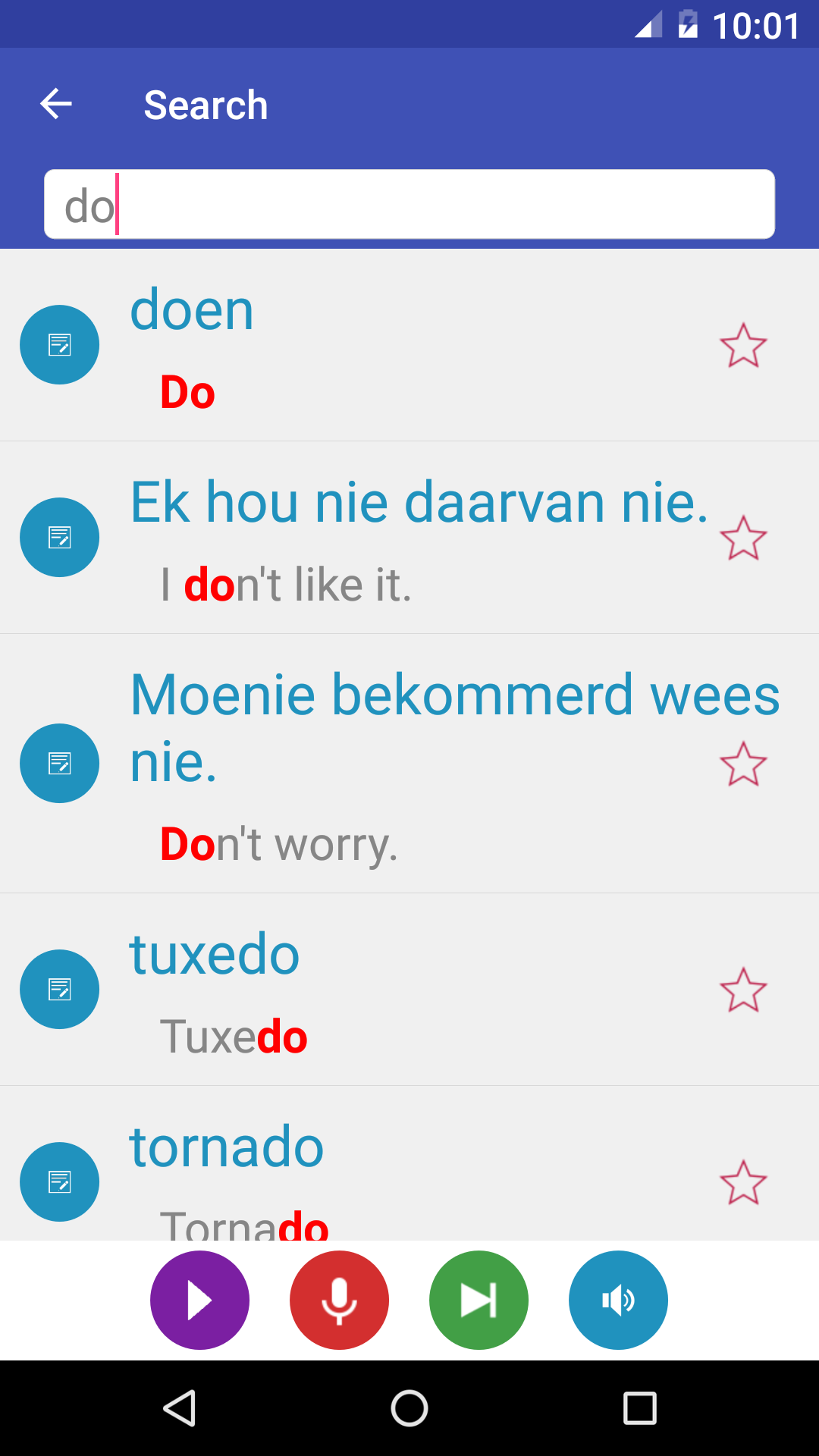 اسکرین شات 3 برنامه Learn Afrikaans