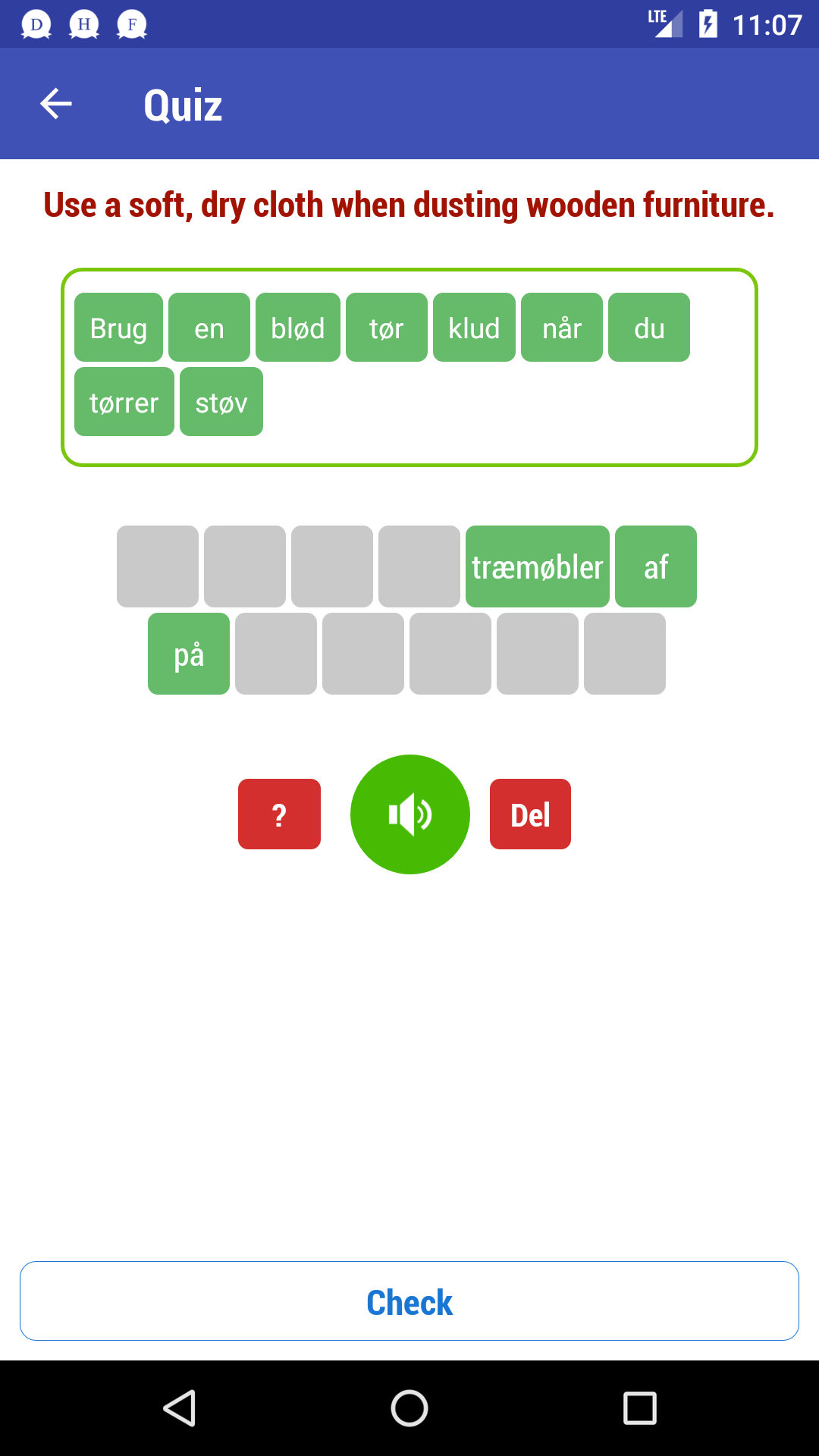 اسکرین شات 6 برنامه Learn Danish