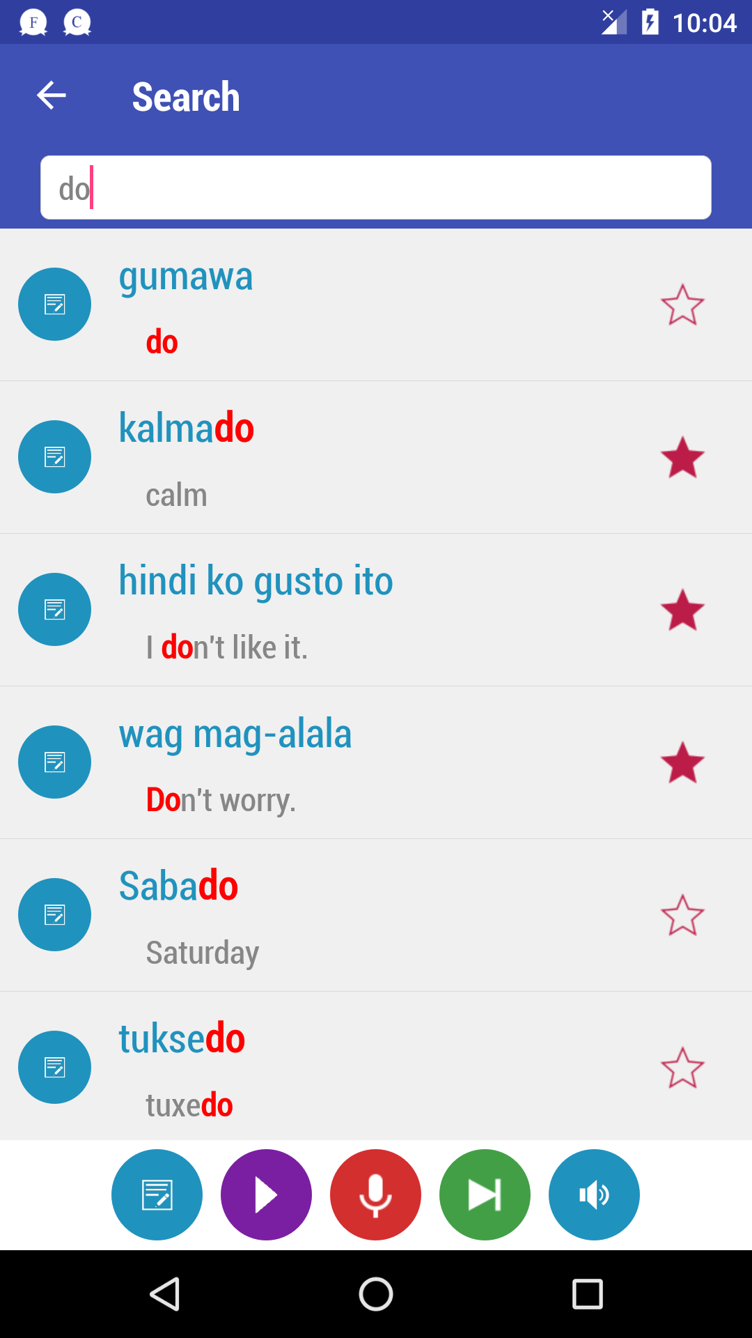 اسکرین شات 4 برنامه Learn Tagalog Filipino