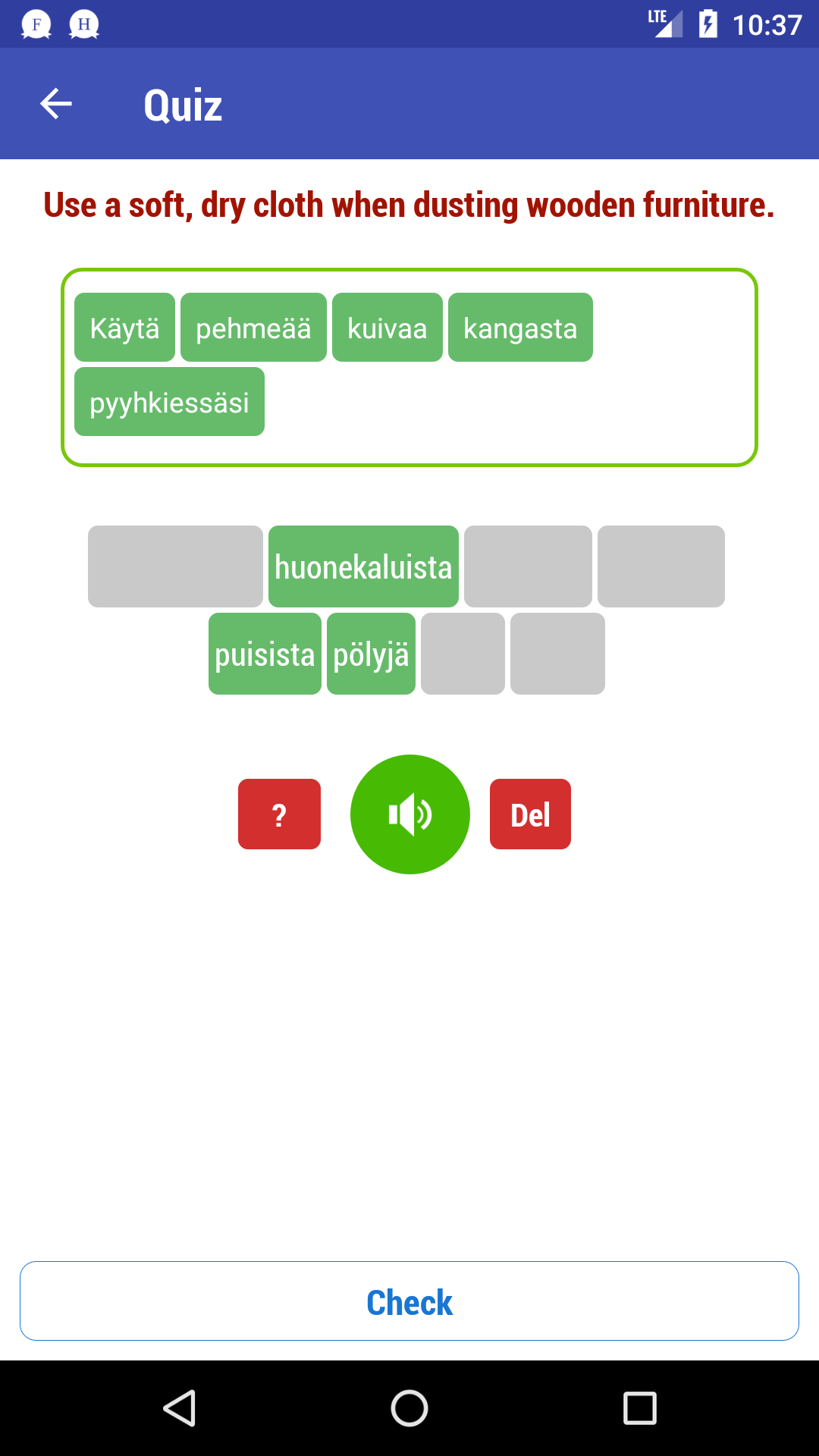 اسکرین شات 6 برنامه Learn Finnish