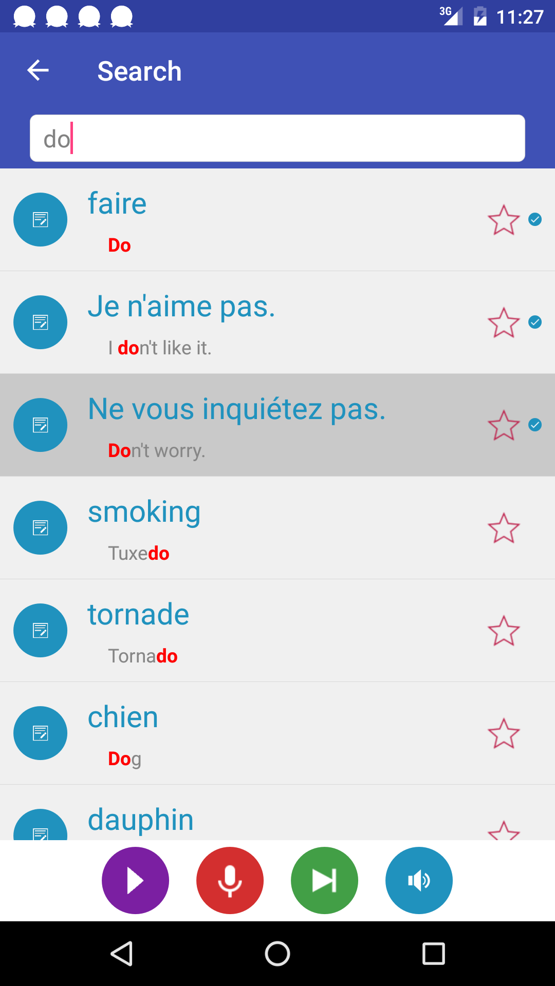 اسکرین شات 5 برنامه Learn French