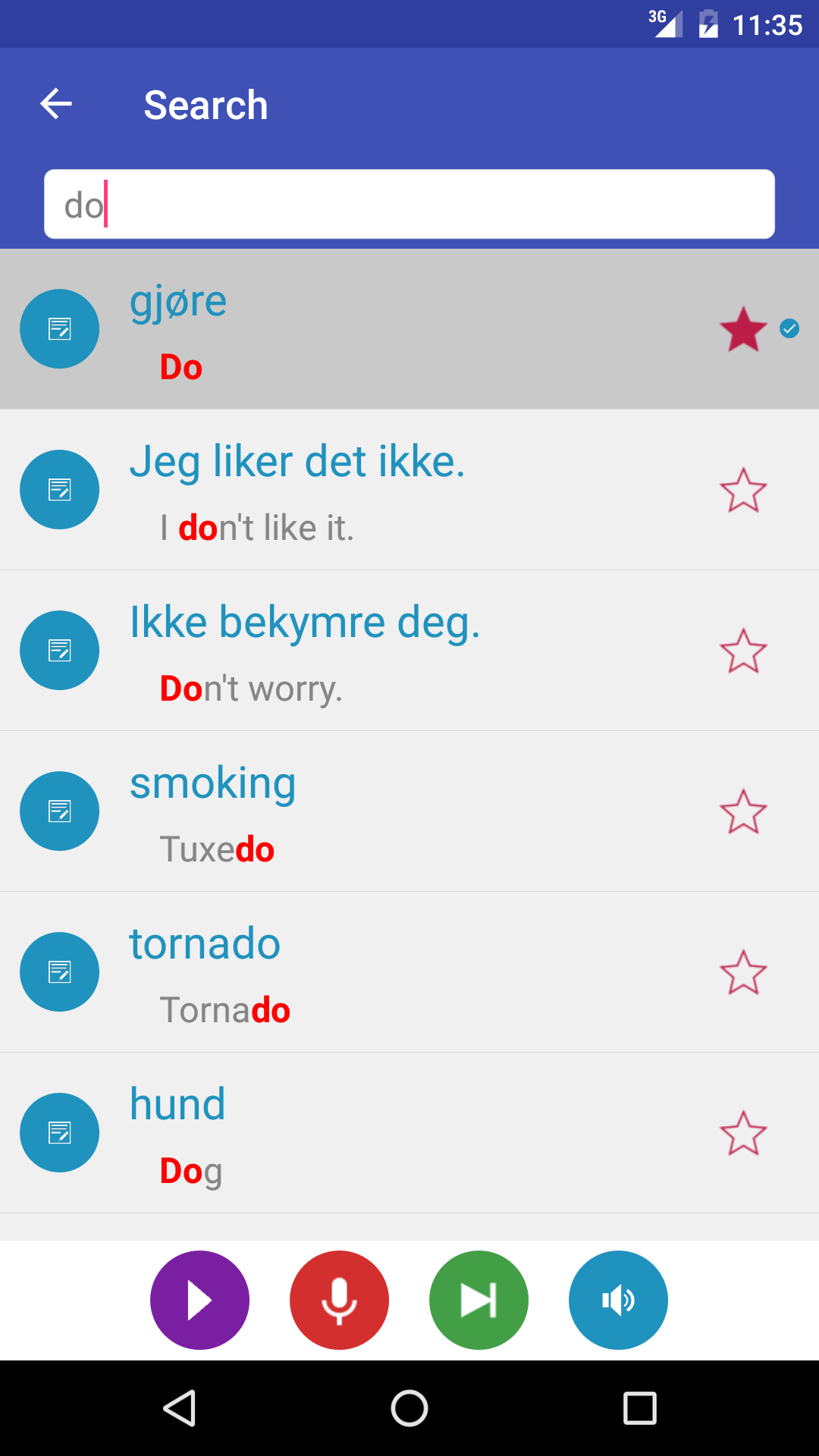 اسکرین شات 5 برنامه Learn Norwegian