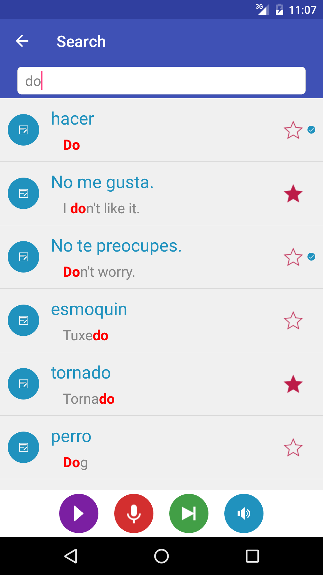 اسکرین شات 5 برنامه Learn Spanish