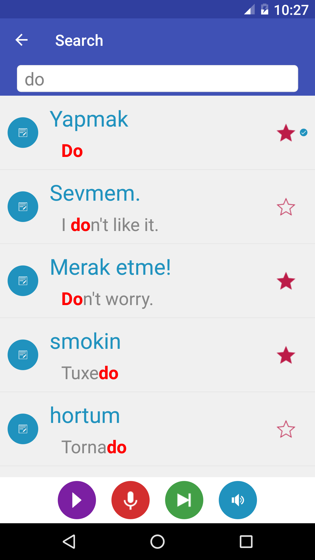 اسکرین شات 5 برنامه Learn Turkish