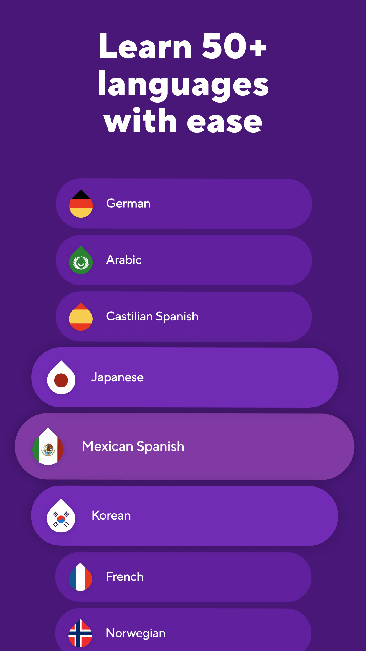 اسکرین شات 1 برنامه Drops: Language Learning Games