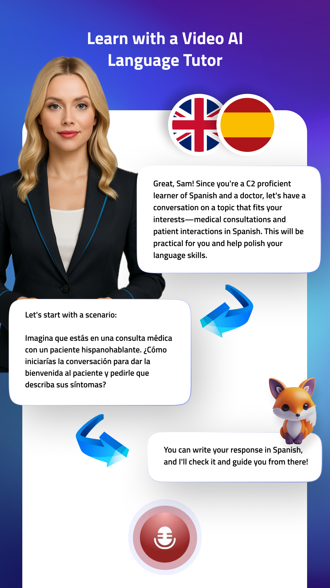 اسکرین شات 3 برنامه Learn Fast & Speak Fluently