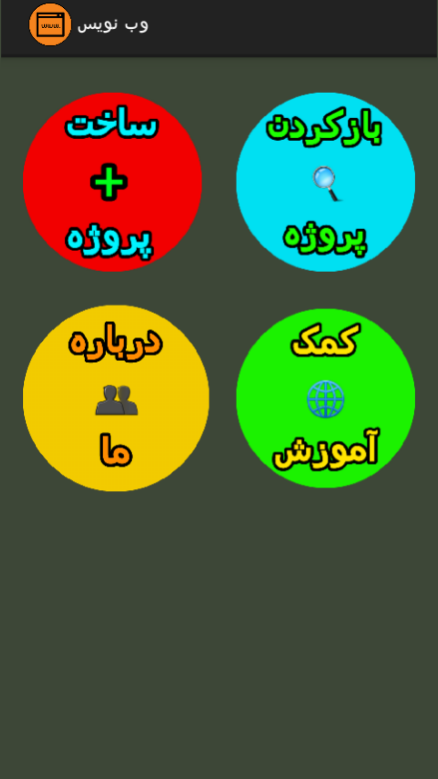 اسکرین شات 1 برنامه وب نویس