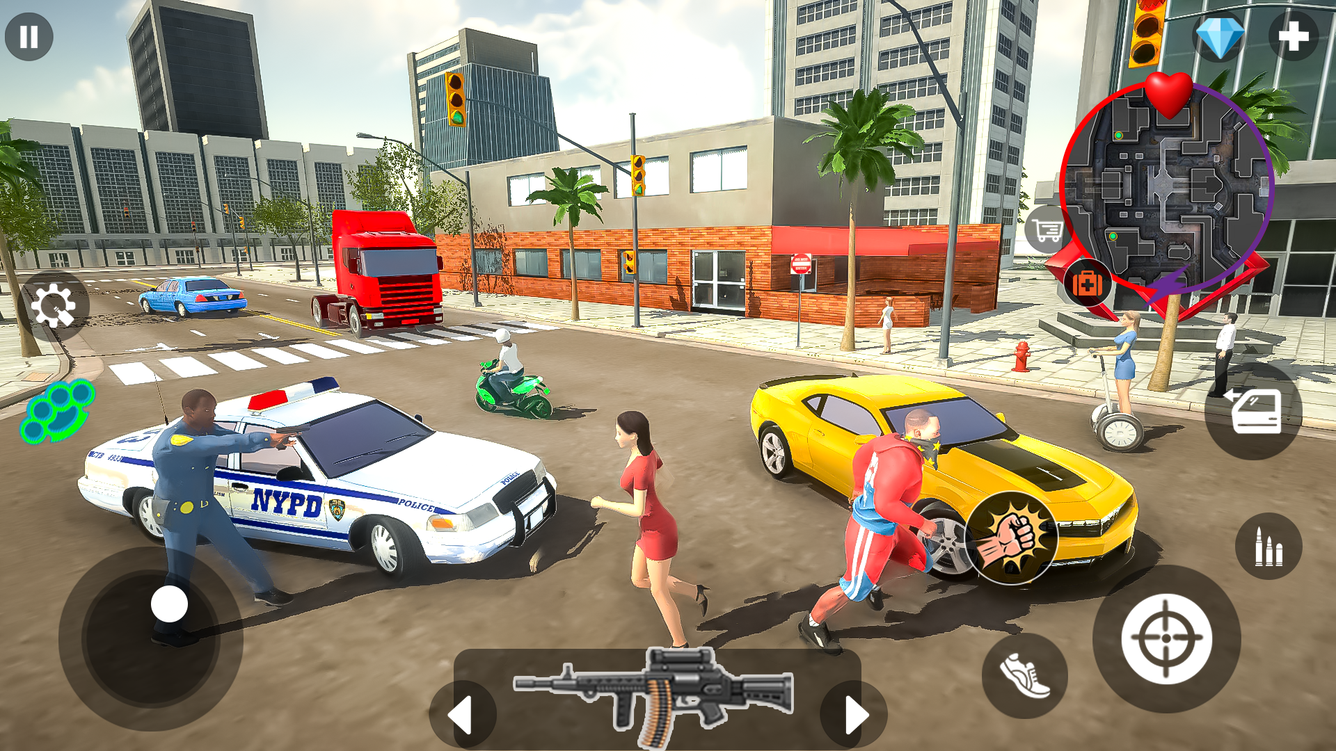 اسکرین شات 3 بازی Gangster Gun Shooting Games 3D