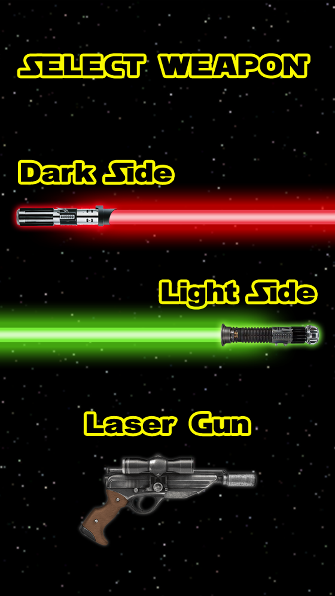 اسکرین شات 1 بازی Laser saber and gun simulator
