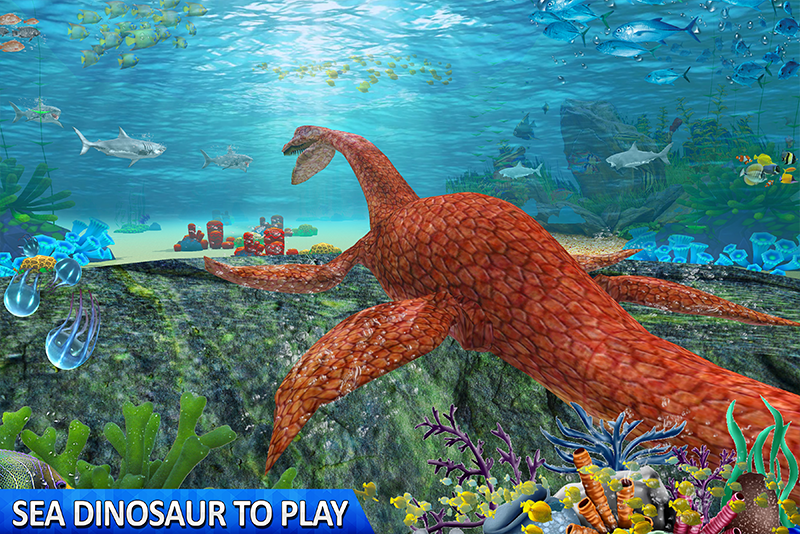 اسکرین شات 4 برنامه Sea Monster City Dinosaur Game