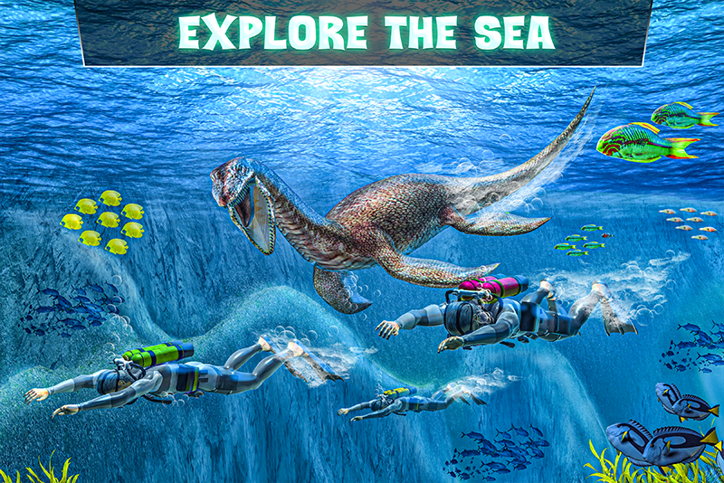 اسکرین شات 7 برنامه Sea Monster City Dinosaur Game
