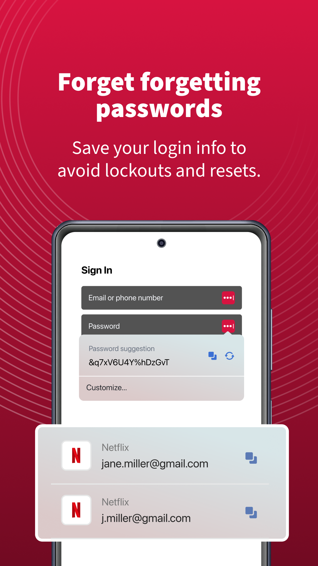 اسکرین شات 3 برنامه LastPass Password Manager