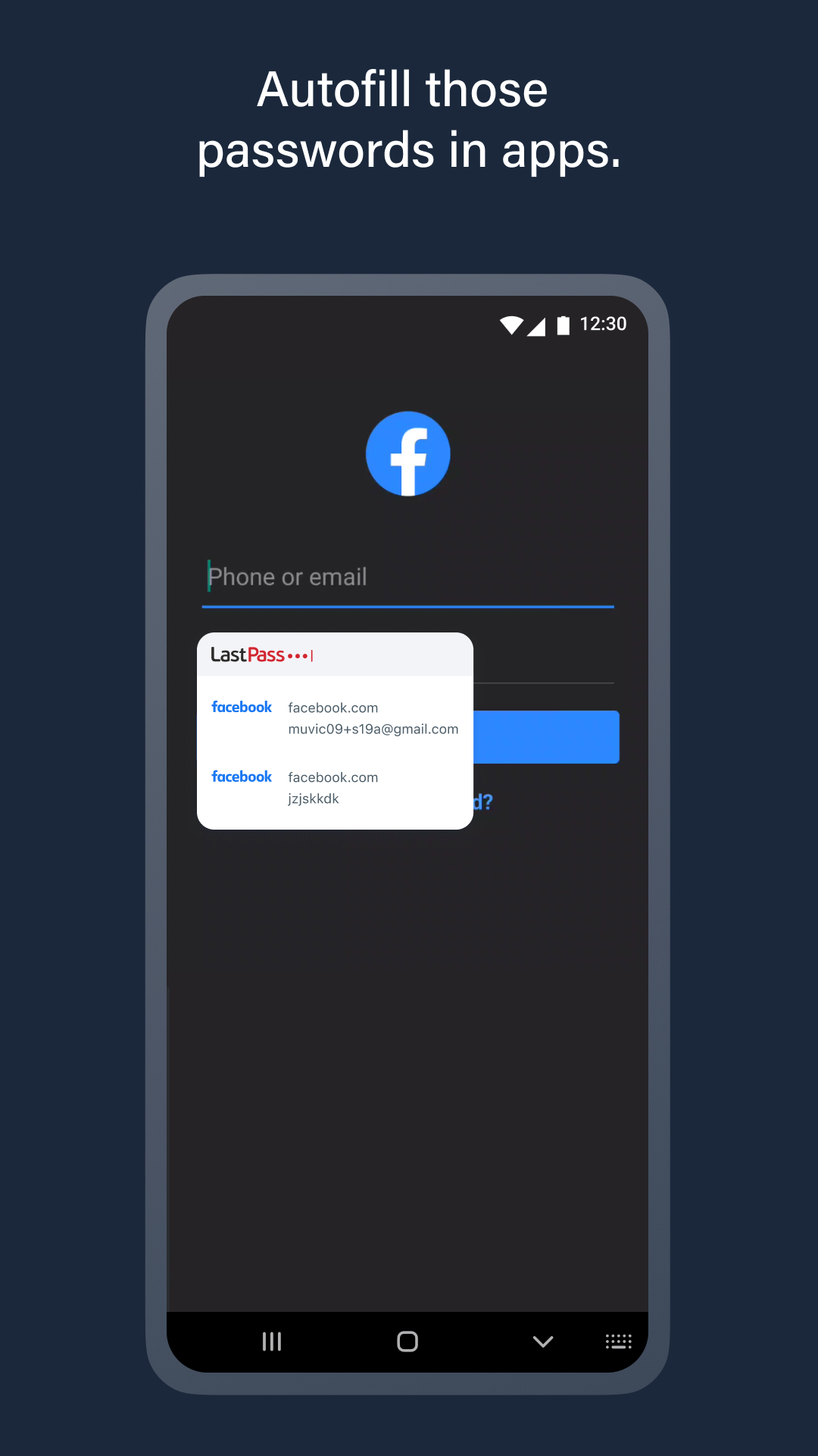 اسکرین شات 2 برنامه LastPass Password Manager