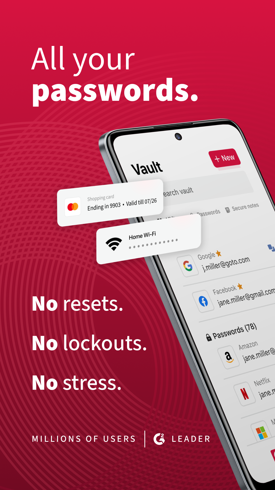 اسکرین شات 1 برنامه LastPass Password Manager