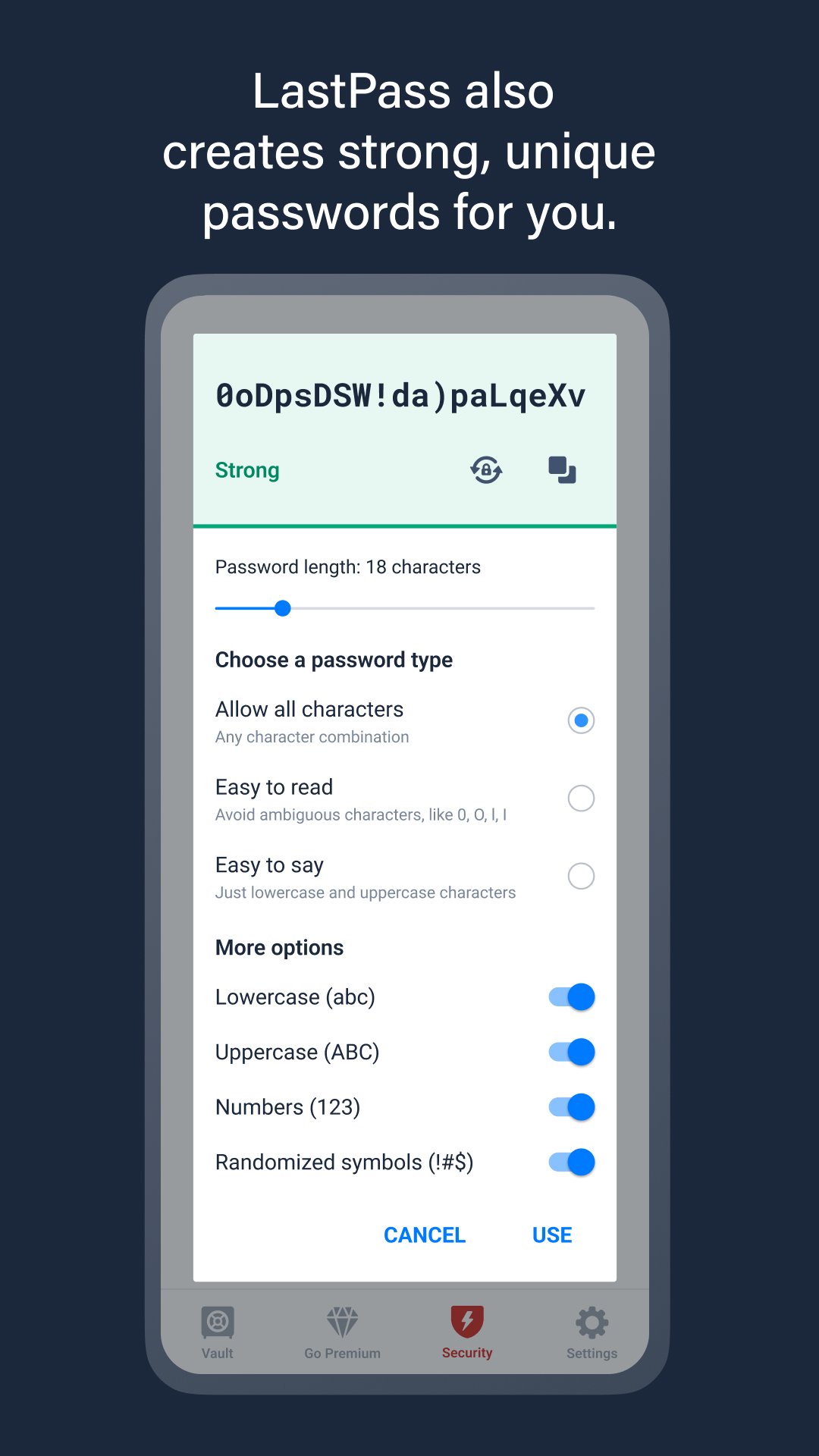 اسکرین شات 5 برنامه LastPass Password Manager