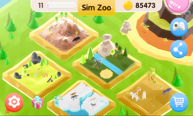 اسکرین شات 1 بازی Sim Zoo - Wonder Animal