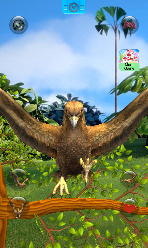 اسکرین شات 1 برنامه Talking Eagle Flight