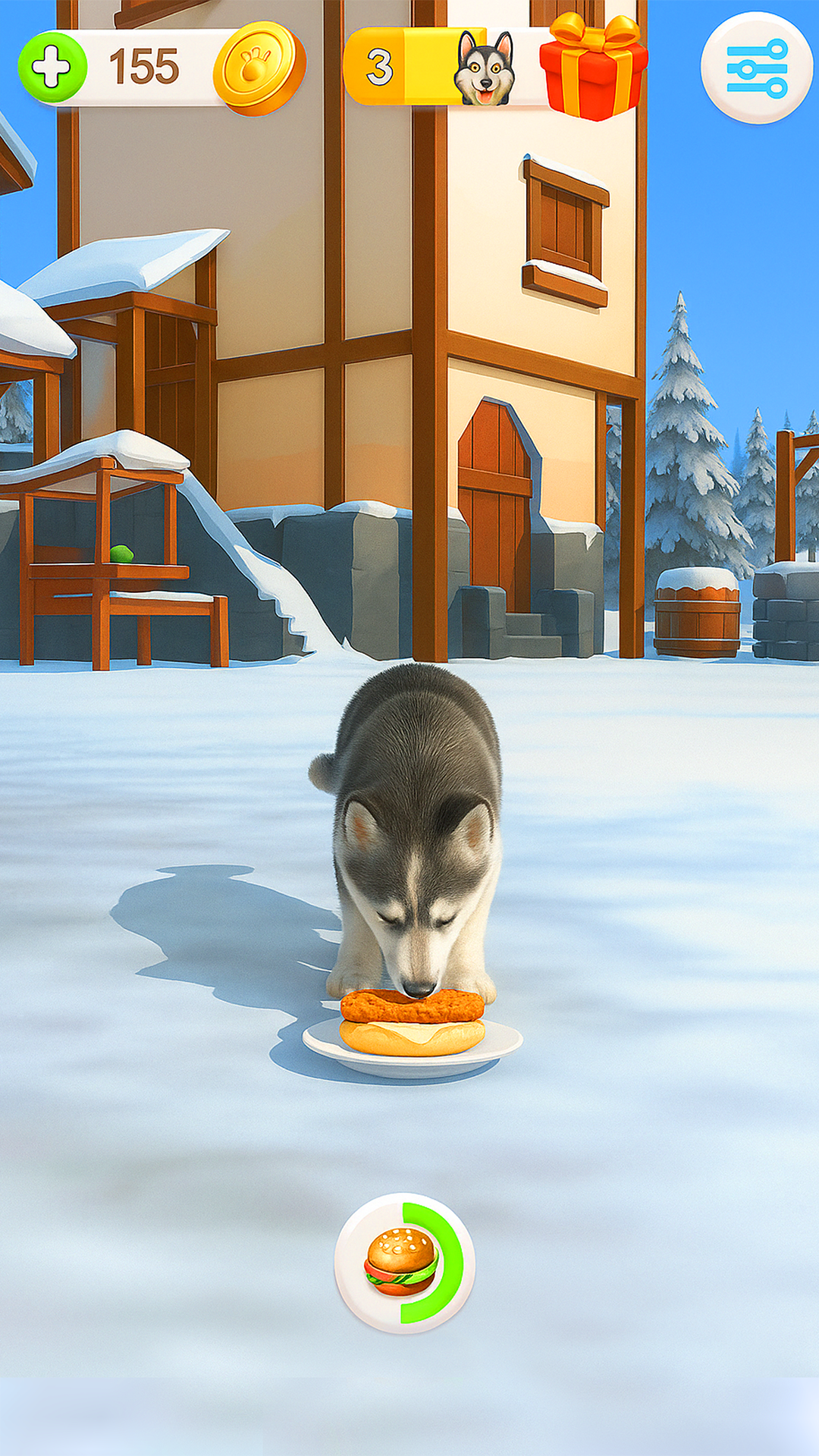 اسکرین شات 4 برنامه Talking Siberian Husky