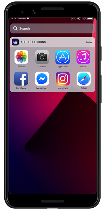 اسکرین شات 5 برنامه Launcher iOS