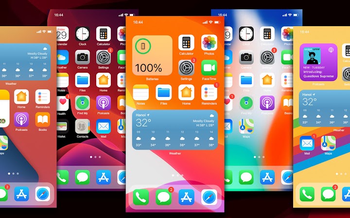 اسکرین شات 7 برنامه Launcher iOS 15