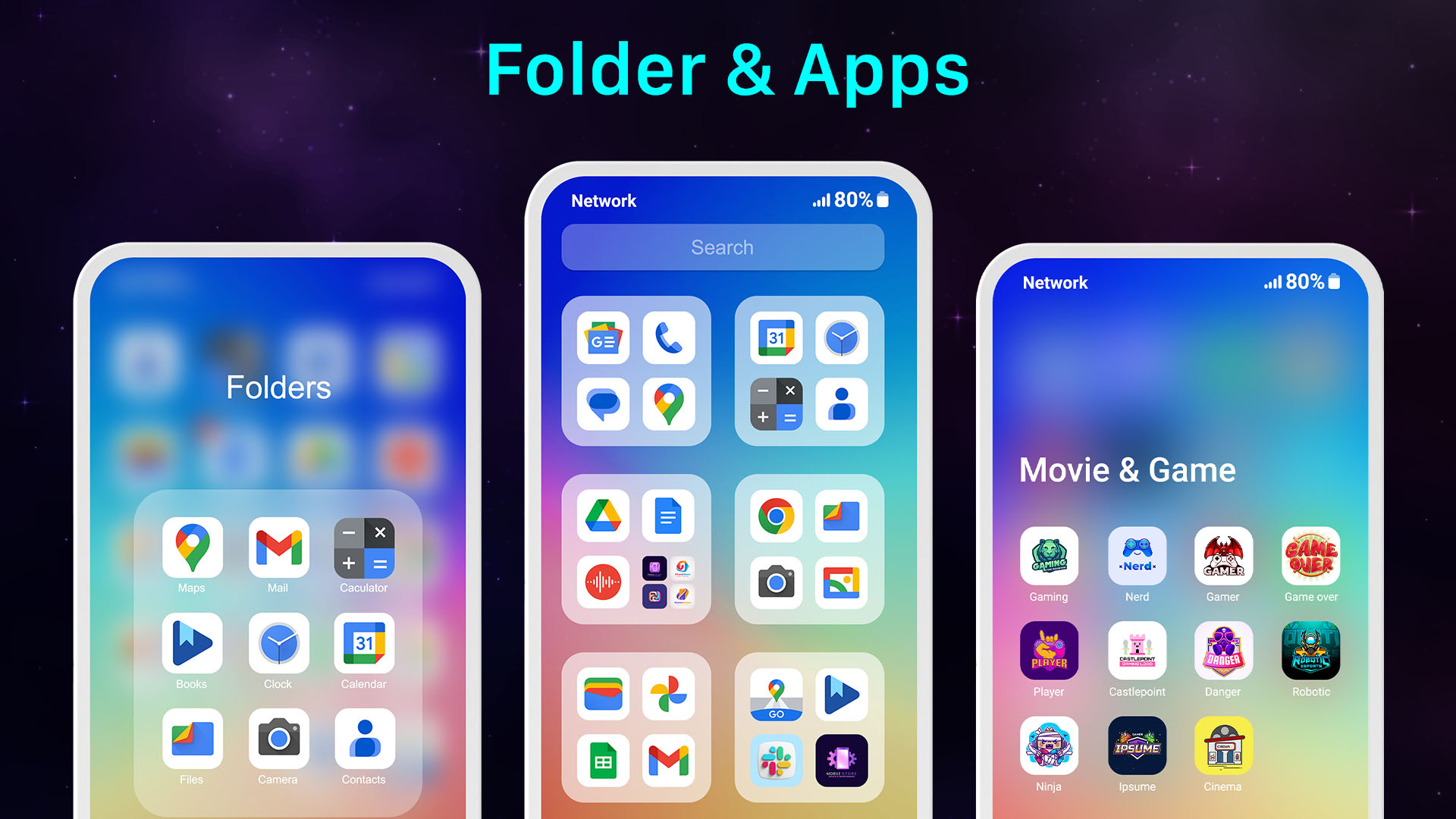 اسکرین شات 3 برنامه Launcher OS 2025: Fast & Clean