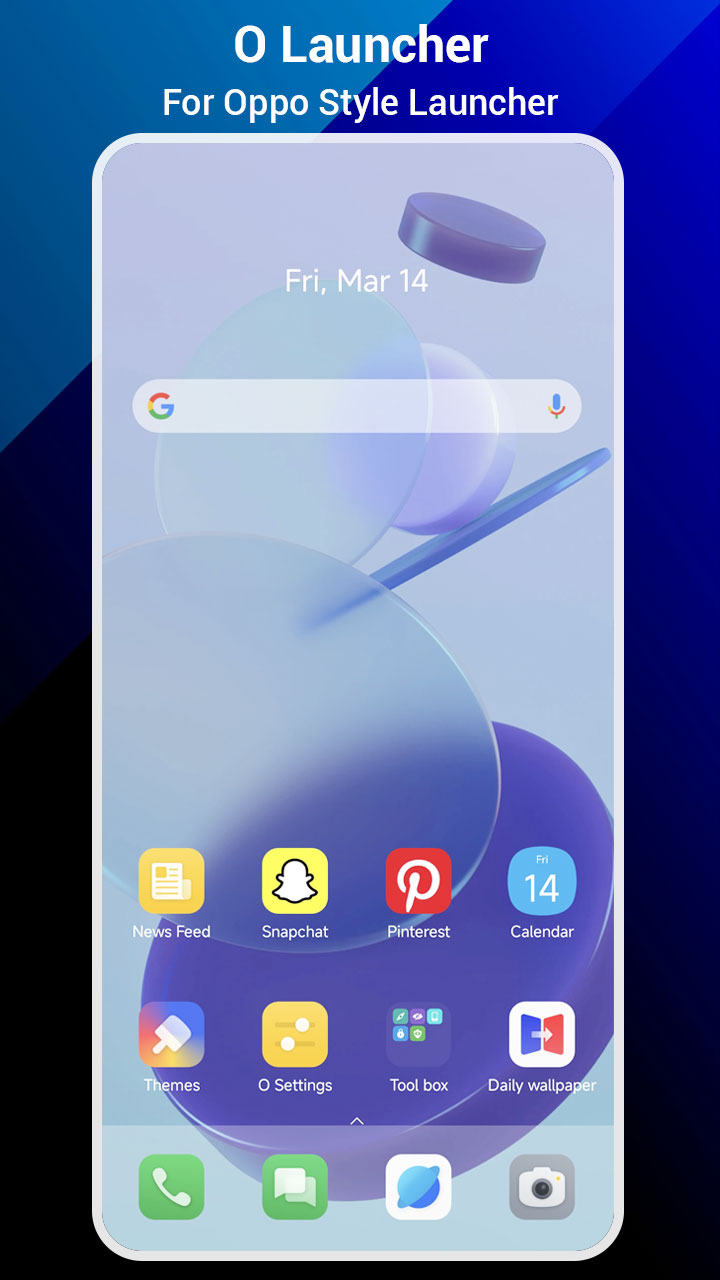اسکرین شات 1 برنامه O Launcher (For Oppo Style)