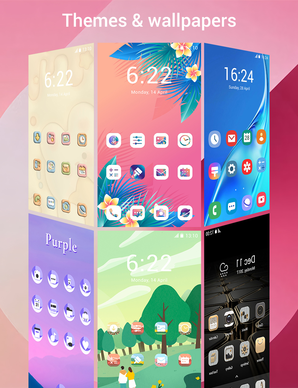 اسکرین شات 2 برنامه Colorful OS Launcher
