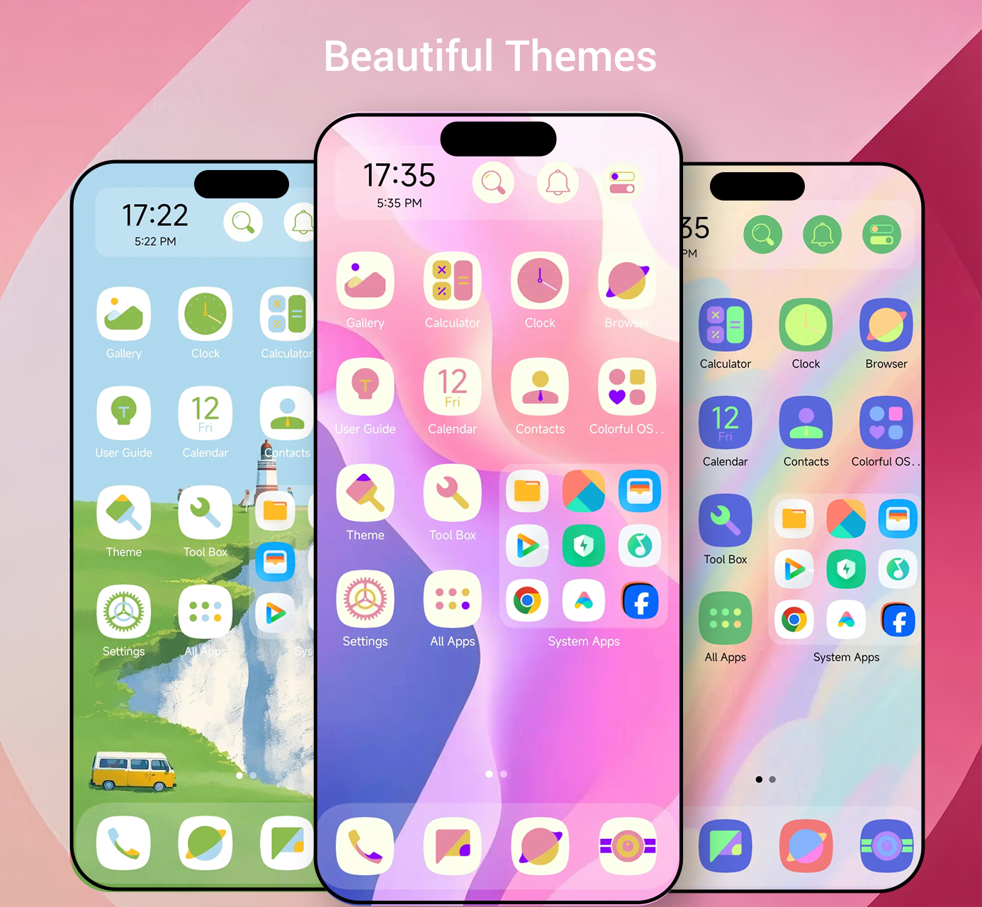 اسکرین شات 3 برنامه Colorful OS Launcher